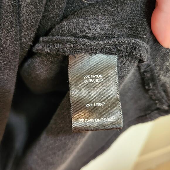 Torrid Harper Rayon Slub Pullover 3/4 Sleeve Blouse Casual Top Black Size 3X - Picture 10 of 11